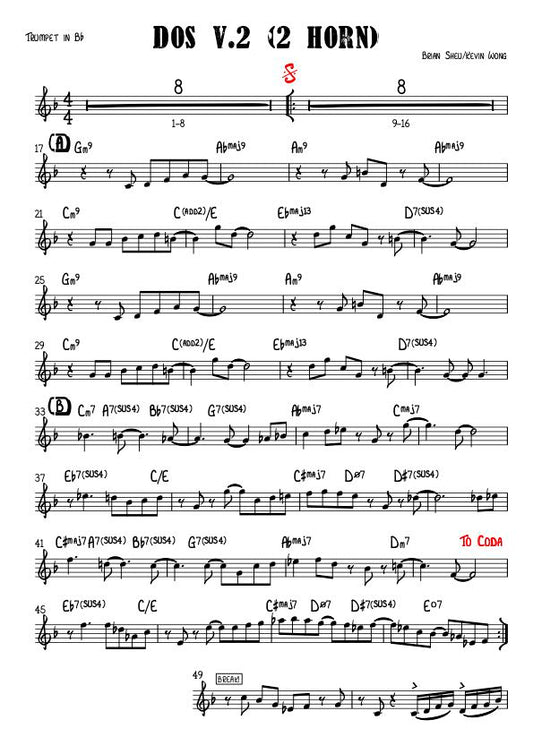 Sheet Music for "DOS"