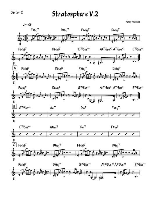 Sheet Music for "Stratosphere"